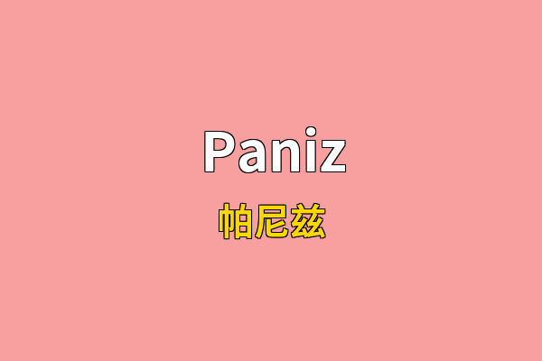 Paniz英文名