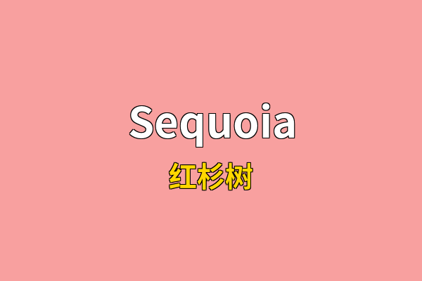 Sequoia英文名