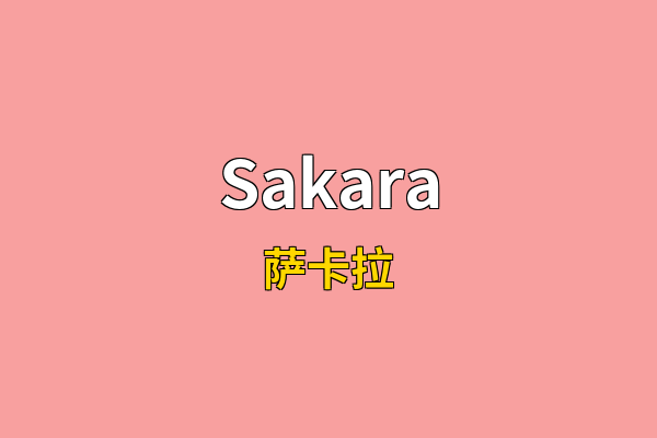 Sakara英文名
