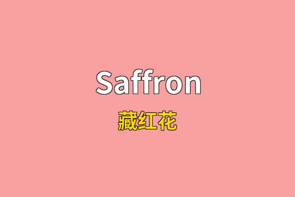 Saffron英文名