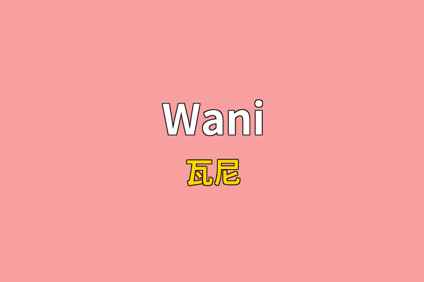 Wani英文名