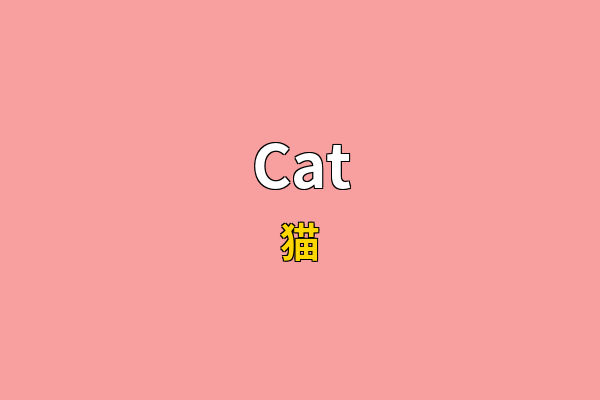 Cat英文名