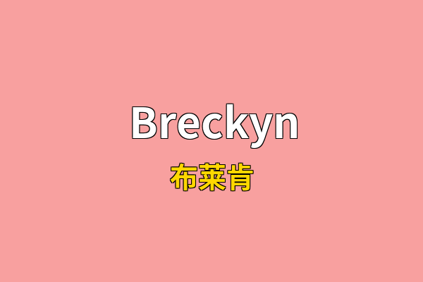 Breckyn英文名