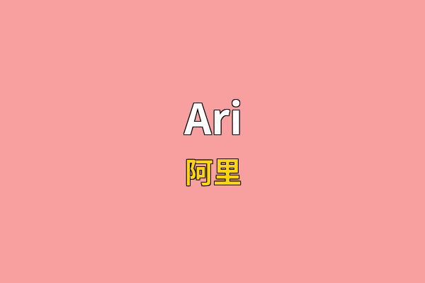 Ari英文名