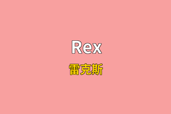 Rex英文名