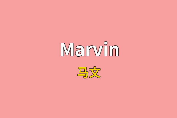 Marvin英文名