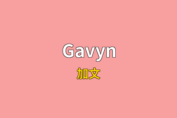 Gavyn英文名