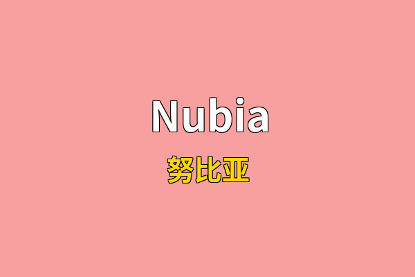 Nubia英文名