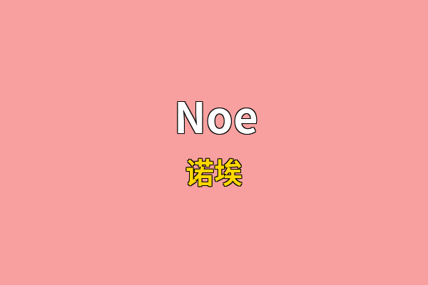 Noe英文名