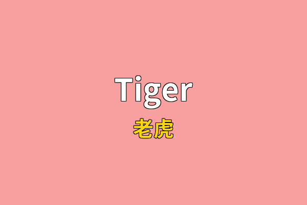 Tiger英文名