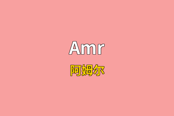 Amr英文名