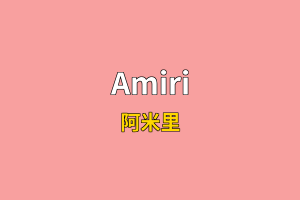 Amiri英文名