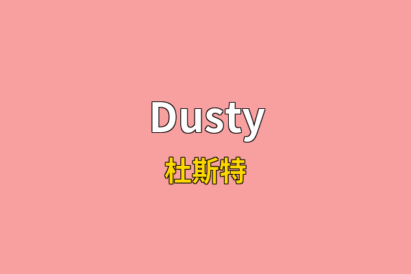 Dusty英文名