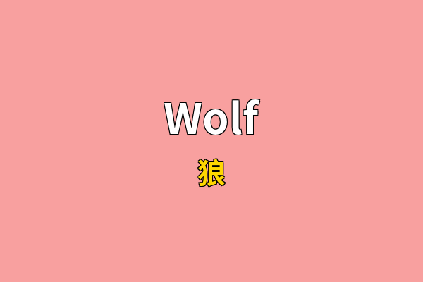 Wolf英文名
