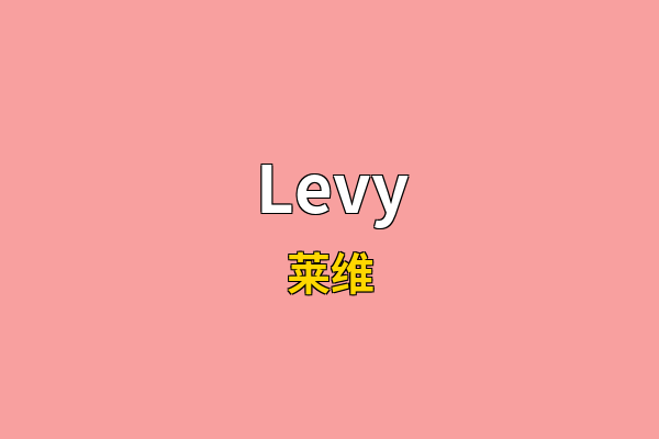 Levy英文名