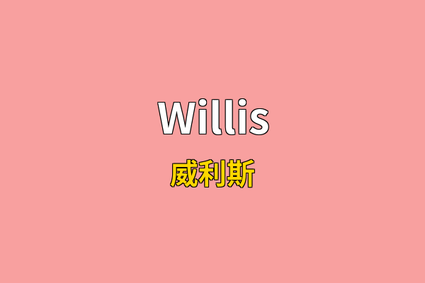 Willis英文名