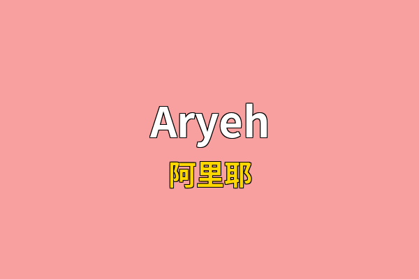 Aryeh英文名