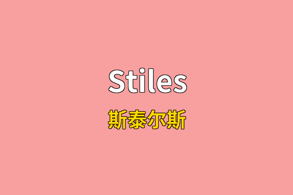 Stiles英文名