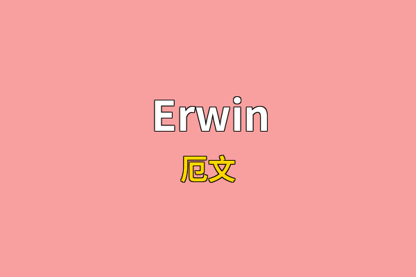 Erwin英文名