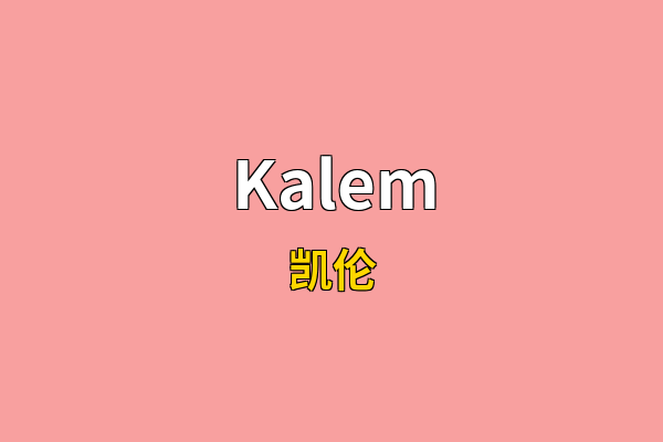 Kalem英文名