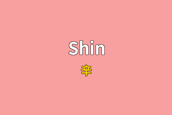 Shin英文名