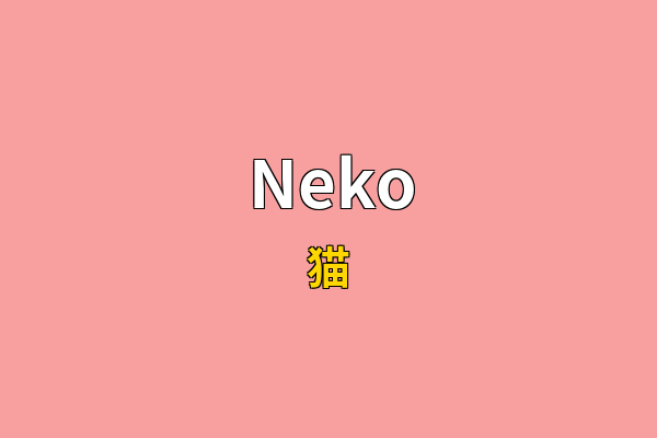 Neko英文名