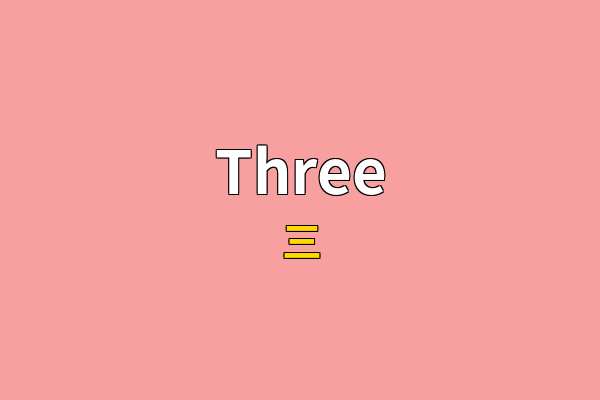 Three英文名