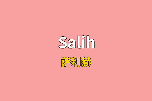 Salih英文名