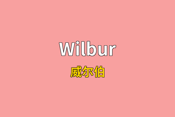 Wilbur英文名