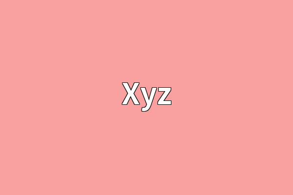 Xyz英文名