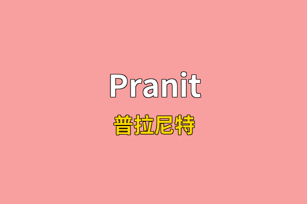 Pranit英文名