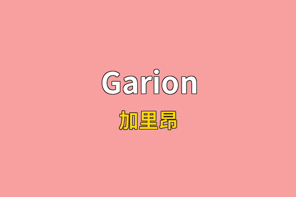 Garion英文名