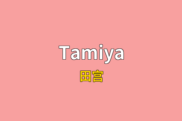 Tamiya英文名