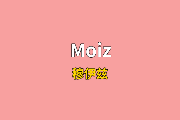 Moiz英文名