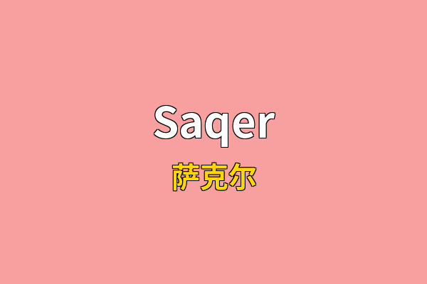 Saqer英文名