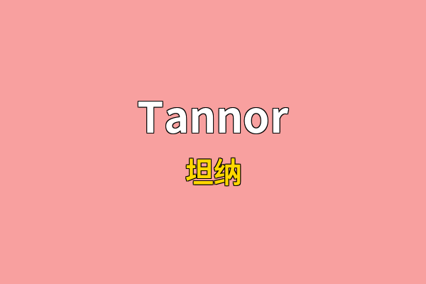 Tannor英文名