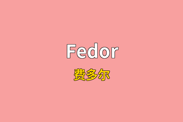Fedor英文名