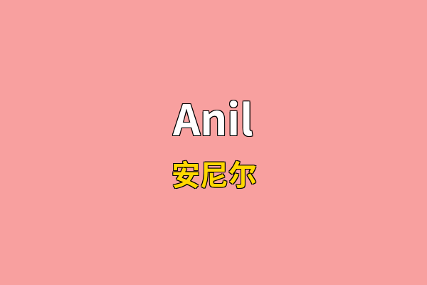 Anil英文名
