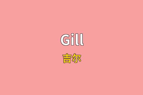Gill英文名