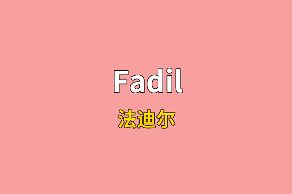 Fadil英文名
