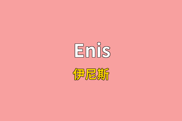 Enis英文名