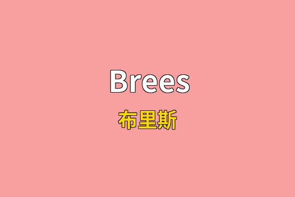 Brees英文名