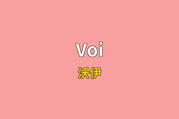 Voi英文名