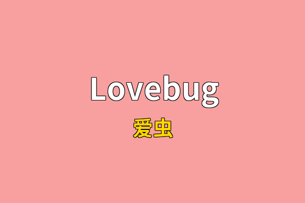 Lovebug英文名