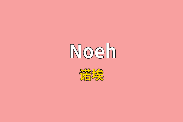 Noeh英文名