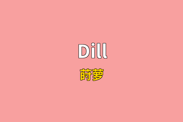 Dill英文名