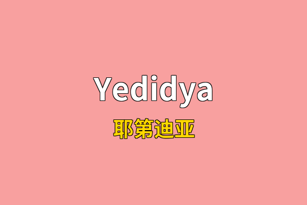 Yedidya英文名