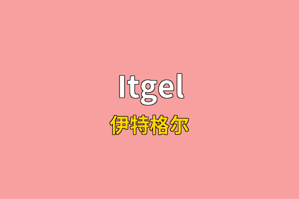 Itgel英文名