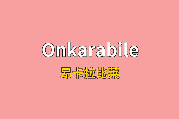 Onkarabile英文名