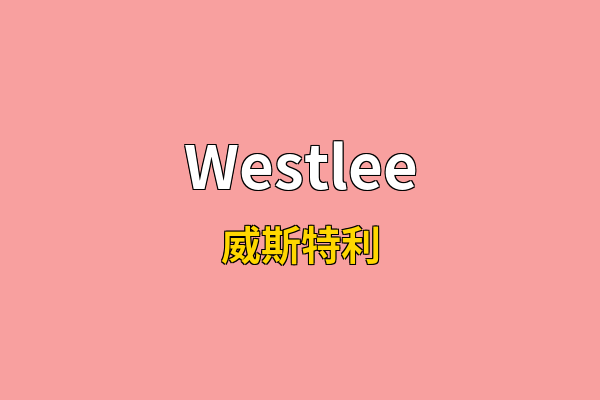 Westlee英文名